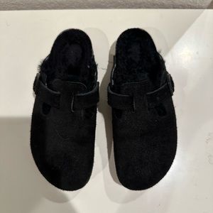 Birkenstock Boston Shearling Lined ‘Black’